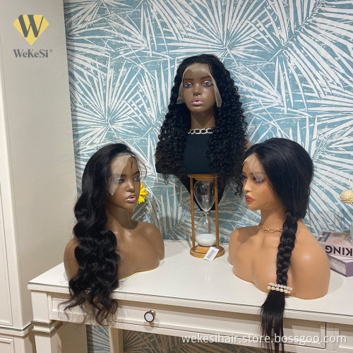 WKSwigs Glueless Full Lace Wig Virgin Hair Cuticle Aligned Wholesale Raw Brazilian Wig For Black Women Pre Plucked Wigs Full Lac